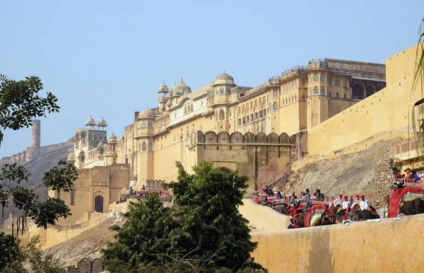 Amber Fort Jaipur Rajasthan India Februari 2016 — Stockfoto