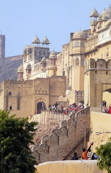 Amber Fort Jaipur Rajasthan India Februari 2016 — Stockfoto