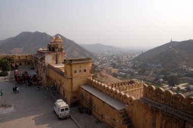 Jaipur 'daki Amber Kalesi, Rajasthan, Hindistan.