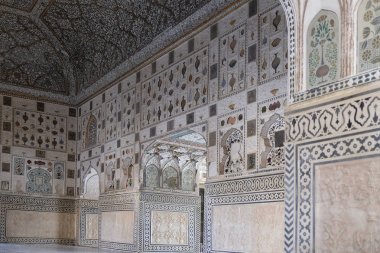 Jaipur, Rajasthan, Hindistan Amber Fort sarayda ayna.