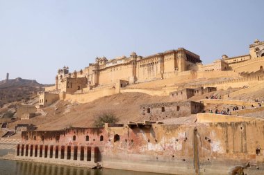 Jaipur 'daki Amber Kalesi, Rajasthan, Hindistan.