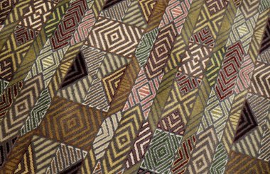 El dokuma halı, Jaipur, Rajasthan, Hindistan oryantal el sanatları.