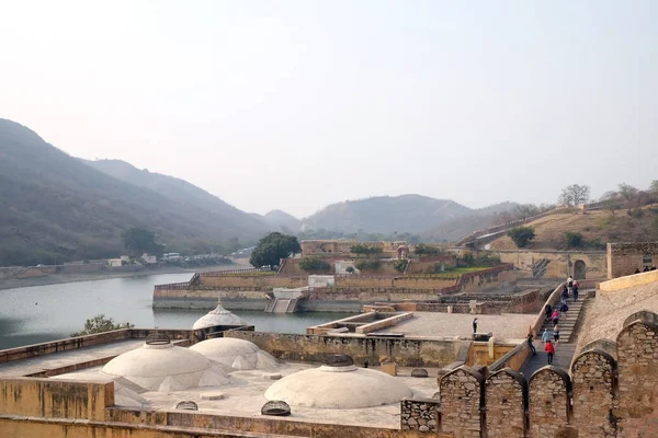 Bärnsten Fort Jaipur Rajasthan Indien — Stockfoto