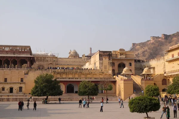 Amber Fort Jaipur Rajasthan Índia Fevereiro 2016 — Fotografia de Stock