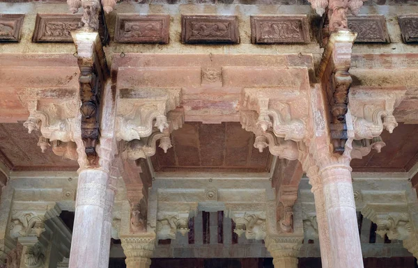 Sala Marmo Bianco Sattais Katcheri Amber Fort Jaipur Rajasthan India — Foto Stock