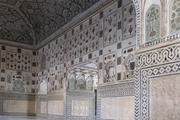 Spiegel Paleis Amber Fort Jaipur Rajasthan India — Stockfoto