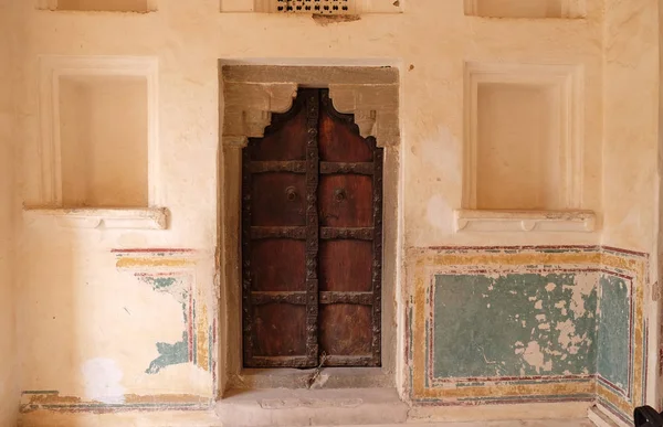 Architektonický Detail Amber Fort Jaipur Rajasthan Indie — Stock fotografie