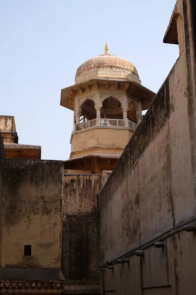 Architektonisches Detail Der Bernstein Festung Jaipur Rajasthan Indien — Stockfoto
