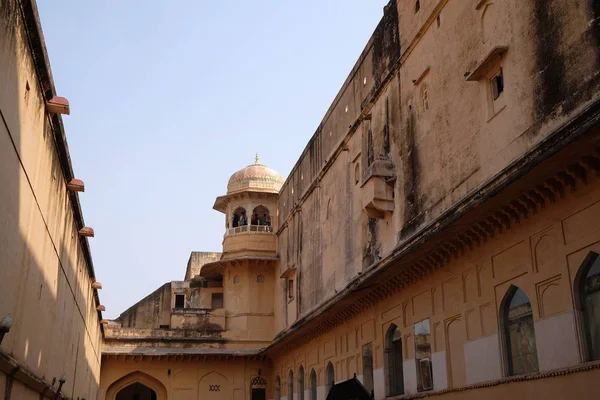 Detalle Arquitectónico Amber Fort Jaipur Rajastán India —  Fotos de Stock