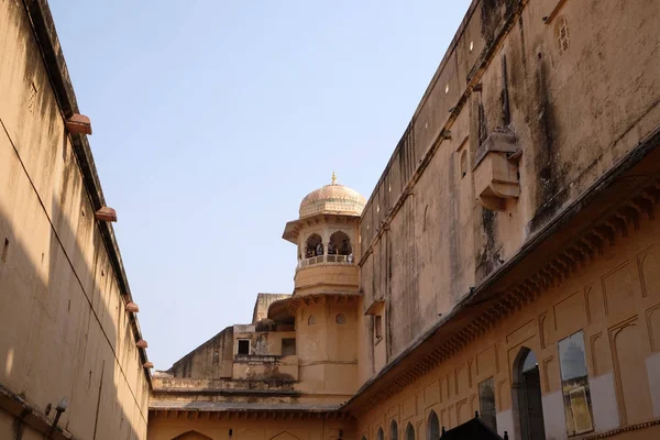 Detalle Arquitectónico Amber Fort Jaipur Rajastán India —  Fotos de Stock