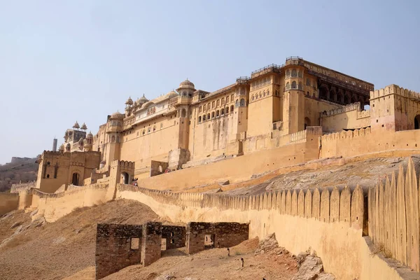 Jaipur Daki Amber Kalesi Rajasthan Hindistan — Stok fotoğraf