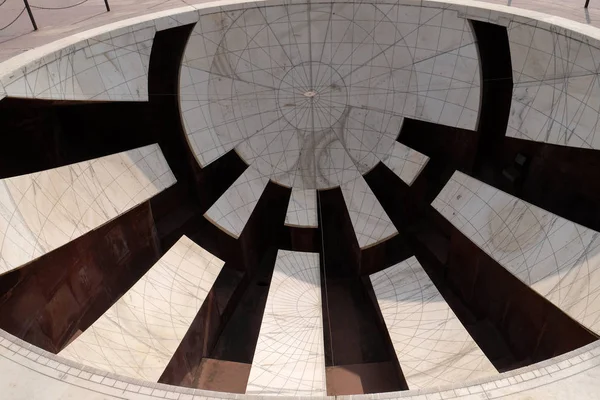 Detail Des Jai Prakash Yantra Einer Sonnenuhr Die Höhen Azimuten — Stockfoto