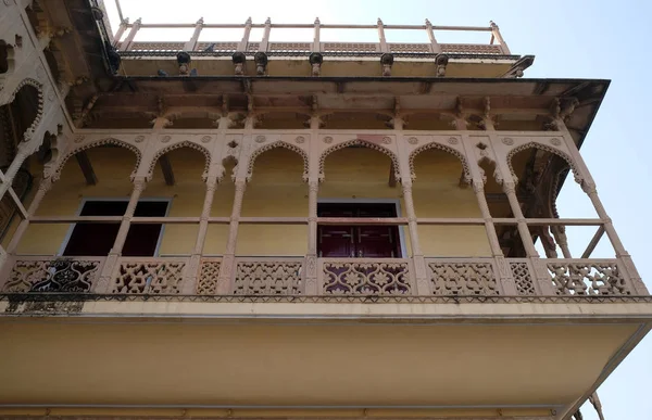 Detalle Arquitectónico Palacio Ciudad Jaipur Rajastán India Palacio Era Sede — Foto de Stock