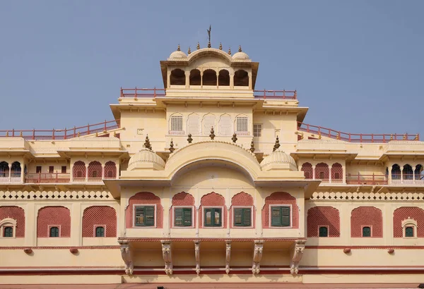 钱德拉在斋浦尔城宫殿 拉贾斯坦邦 印度泰姬陵 宫殿是斋浦尔玛哈茹阿佳 Kachwaha 拉其普特氏族首领的位子 — 图库照片