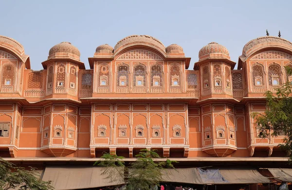 Dettaglio Della Casa Tradizionale Jaipur Rajasthan India Jaipur Capitale Più — Foto Stock