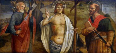 Lorenzo D'Alessandro: Risen İsa Aziz Peter ve Paul, büyük ustaların Rönesans Hırvatistan, sergilenen ile 12 Aralık 2011 açıldı. Zagreb, Hırvatistan