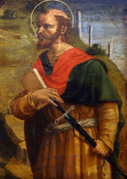 Lorenzo Alessandro Saint Paul Aposteln Ställde Stora Masters Renässansen Kroatien — Stockfoto