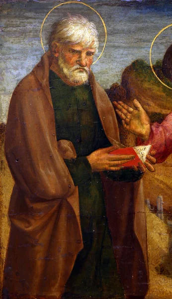 洛伦佐 圣约翰 使徒约翰在克罗地亚伟大的大师文艺复兴时期展出 2011年12月12日开幕 在克罗地亚萨格勒布 — 图库照片