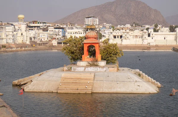 Pushkar Lago Pushkar Sarovar Pushkar Rajasthan Índia Cidade Hindu Holy — Fotografia de Stock