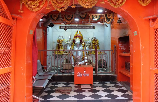 Hinduskiej Bogini Ganesha Ołtarz Świątyni Puszkar Rajasthan Indie — Zdjęcie stockowe