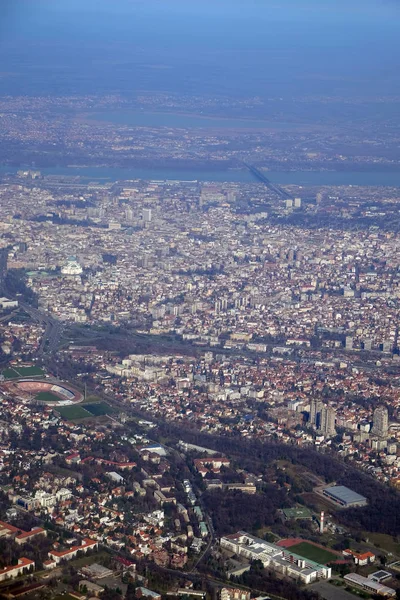 Veduta Aerea Belgrado Capitale Della Serbia — Foto Stock