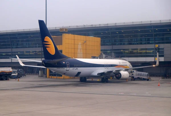 Boeing 737 800 Operated Jet Airways Delhi International Airport February — Stock Photo, Image