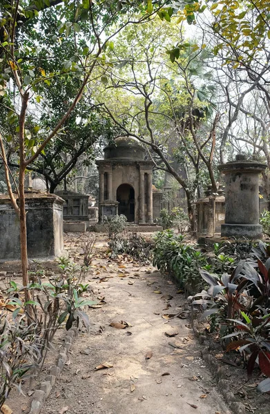 Kolkata Park Street Cemetery Invigde 1767 — Stockfoto