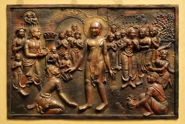 Tour Piedi Del Bhagavan Mahaviras Pieno Piacevoli Dolorose Distrazioni Sollievo — Foto Stock