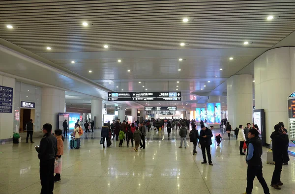 Estação Metro Estação Ferroviária Hangzhou East Dos Maiores Centros Ferroviários — Fotografia de Stock