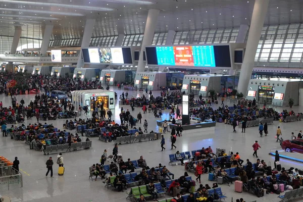 Hangzhou Wschodniego Dworca Kolejowego Jest Jednym Największym Węzłem Azji Hangzhou — Zdjęcie stockowe