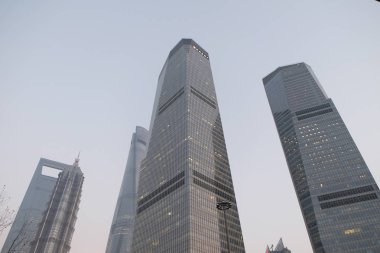 Şangay Dünya Finans Merkezi gökdelenler Shanghai, Çin