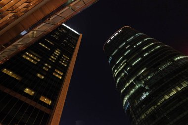 Şangay Dünya Finans Merkezi gökdelenler Shanghai, Çin.