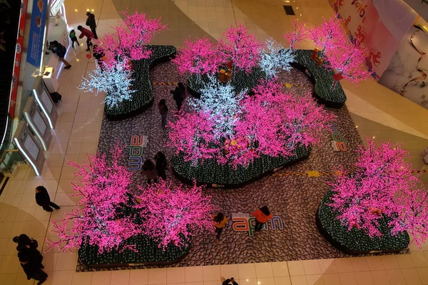 Chinese New Year Monkey Set Shopping Mall Downtown Beijing Just — Stock Photo, Image