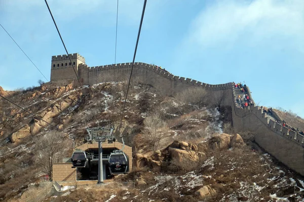 Cable Car Badaling Great Wall China — Stock Photo, Image