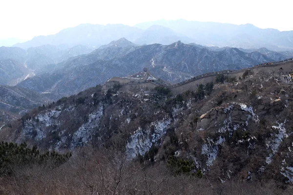 Die Große Mauer Des Porzellans Badaling China — Stockfoto