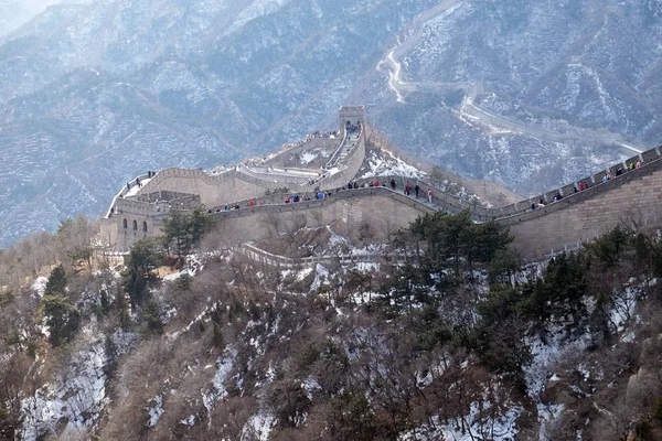 The Great Wall of China in Badaling, China.
