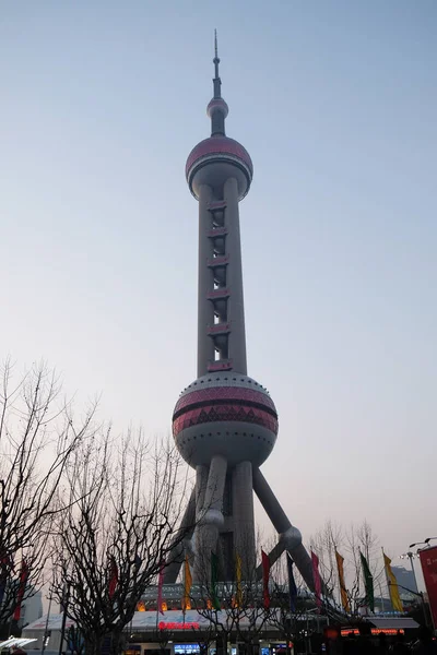 Torre Oriental Pearl Distrito Financiero Lujiazui Shanghai China —  Fotos de Stock