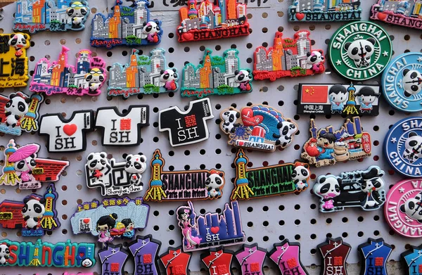 Souvenirs Display Typical Shop Shanghai China — Stock Photo, Image