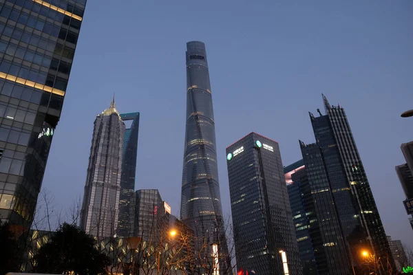 Shanghai Gratte Ciel Centre Financier Mondial Shanghai Chine — Photo