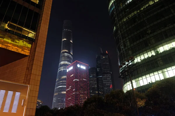 Shanghai World Financial Center Skyscrapers Shanghai China — Stock Photo, Image