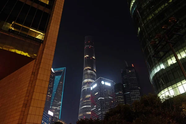 Shanghai World Financial Center Skyscrapers Shanghai China — Stock Photo, Image