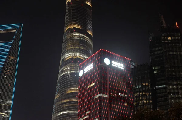 Shanghai World Financial Center Skyscrapers Shanghai China — Stock Photo, Image