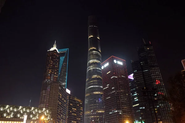 Shanghai World Financial Center Skyscrapers Shanghai China — Stock Photo, Image