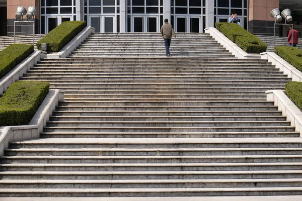 Stairs Grand Gateway Shopping Center Xujiahui District Shanghai China — Stock Photo, Image