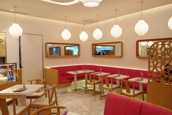 The food court at shopping mall  in Shanghai, China, February 28, 2016.