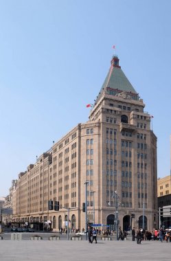Bund Kuzey binanın Shanghai, Çin, 29 Şubat 2016'Barış Otel'in No.20.