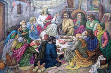 Son akşam yemeği Mihrabını Vau katedralde Rahibe Teresa, ben Dejes, Arnavutluk.