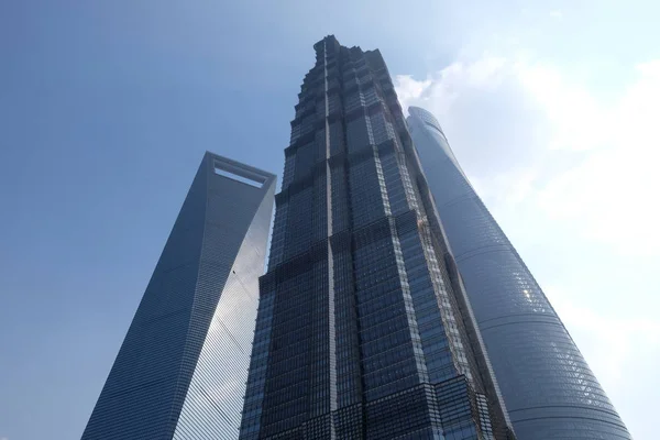 Shanghai Gratte Ciel Centre Financier Mondial Shanghai Chine — Photo