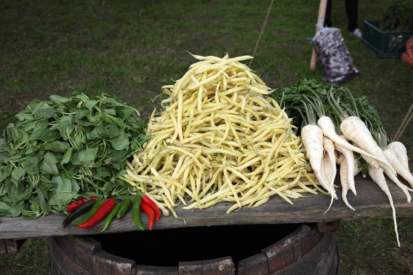 Vari Tipi Verdure Vendita — Foto Stock