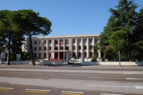 Palácio Presidencial Avenida Bulevardi Deshmoret Kombit Tirana Albânia — Fotografia de Stock